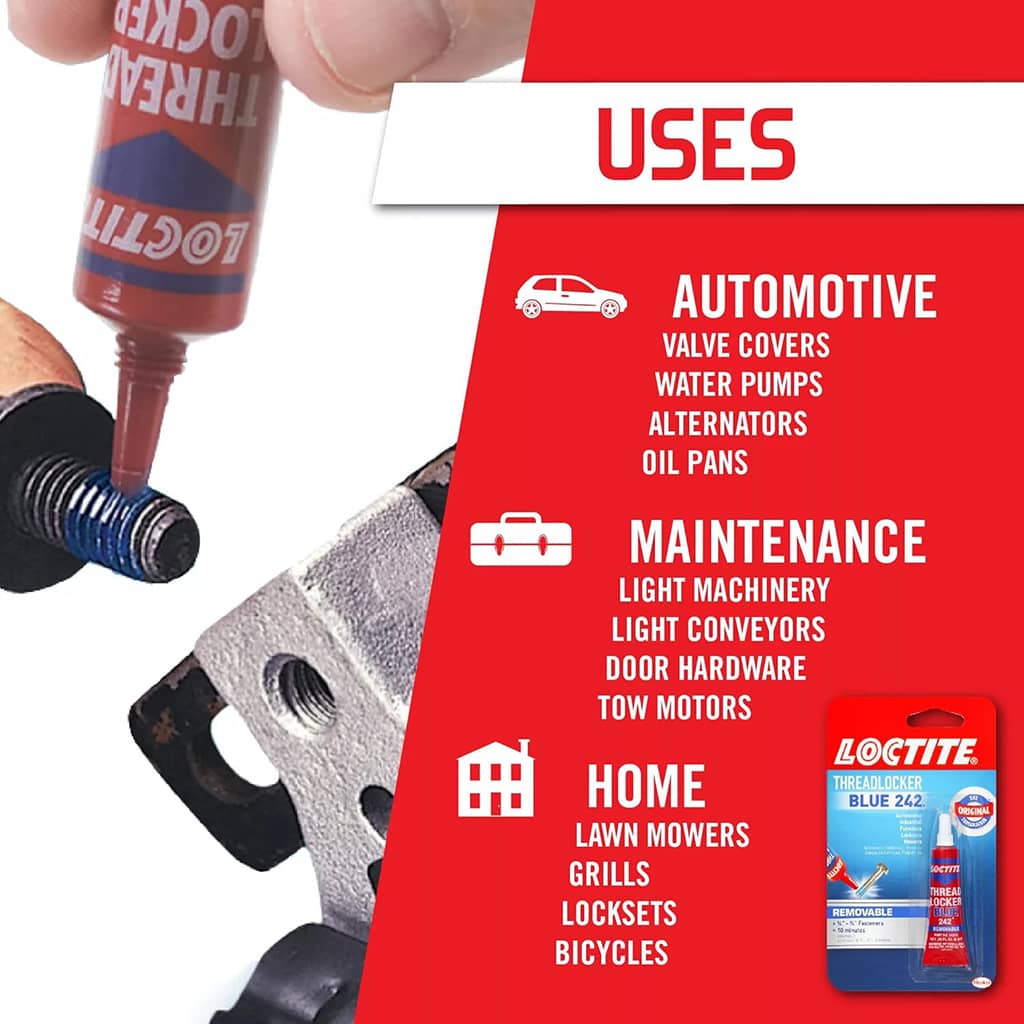 6ml Tube Loctite Threadlocker Blue 242 (1-Pack) - Image 4