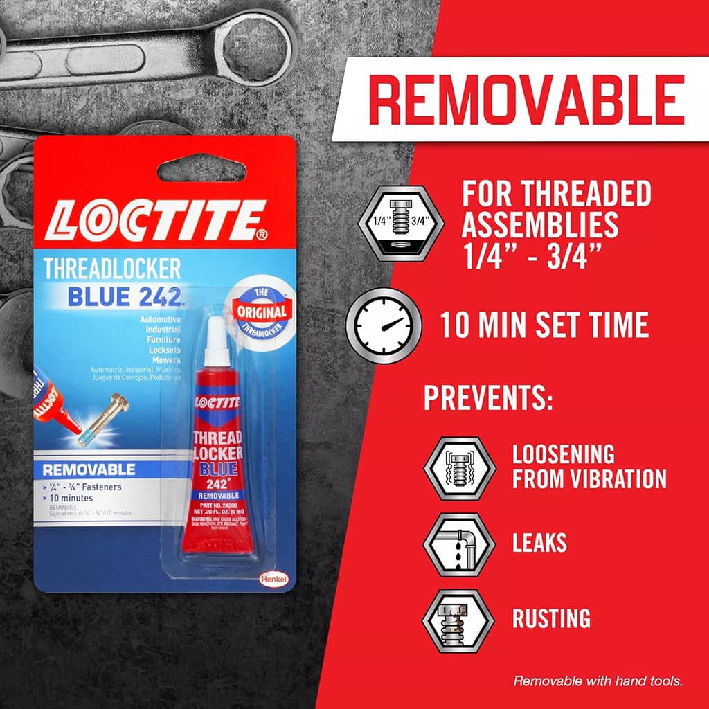 6ml Tube Loctite Threadlocker Blue 242 (1-Pack) - Image 5
