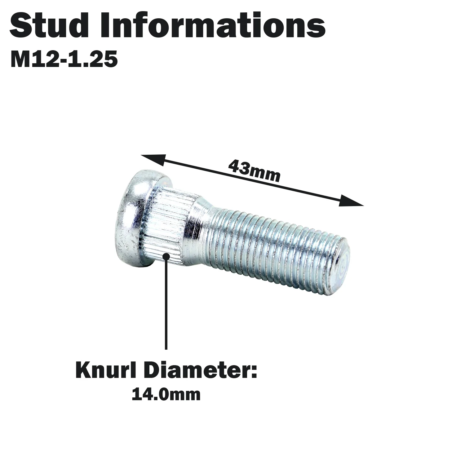Replacement Studs and Lug Nuts (Set of 4) - Image 6