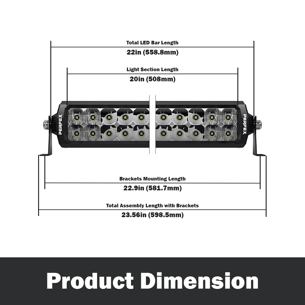 Signature Series PRO 20-Inch LED Light Bar // Dual Row - Image 3