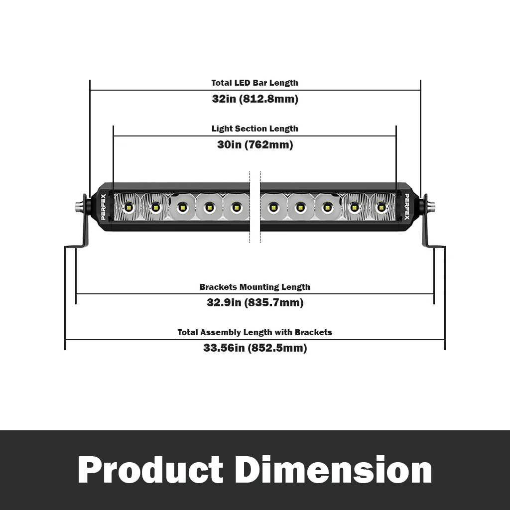 Signature Series PRO 30-Inch LED Light Bar // Single Row - Image 3