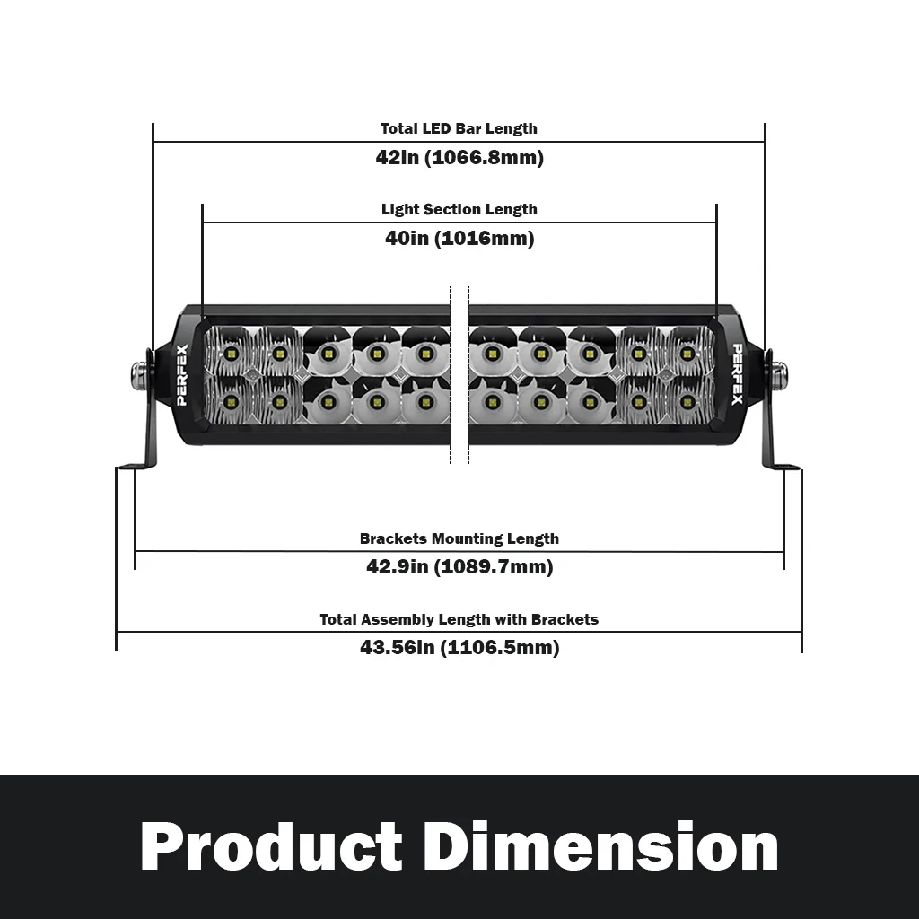 Signature Series PRO 40-Inch LED Light Bar // Dual Row - Image 3