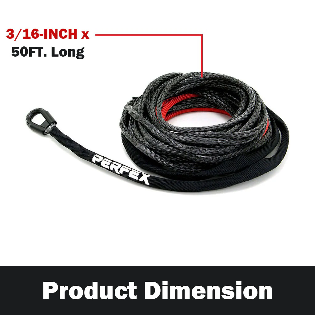 Synthetic Winch Rope for ATV's (up to 5,000lbs) - Image 2