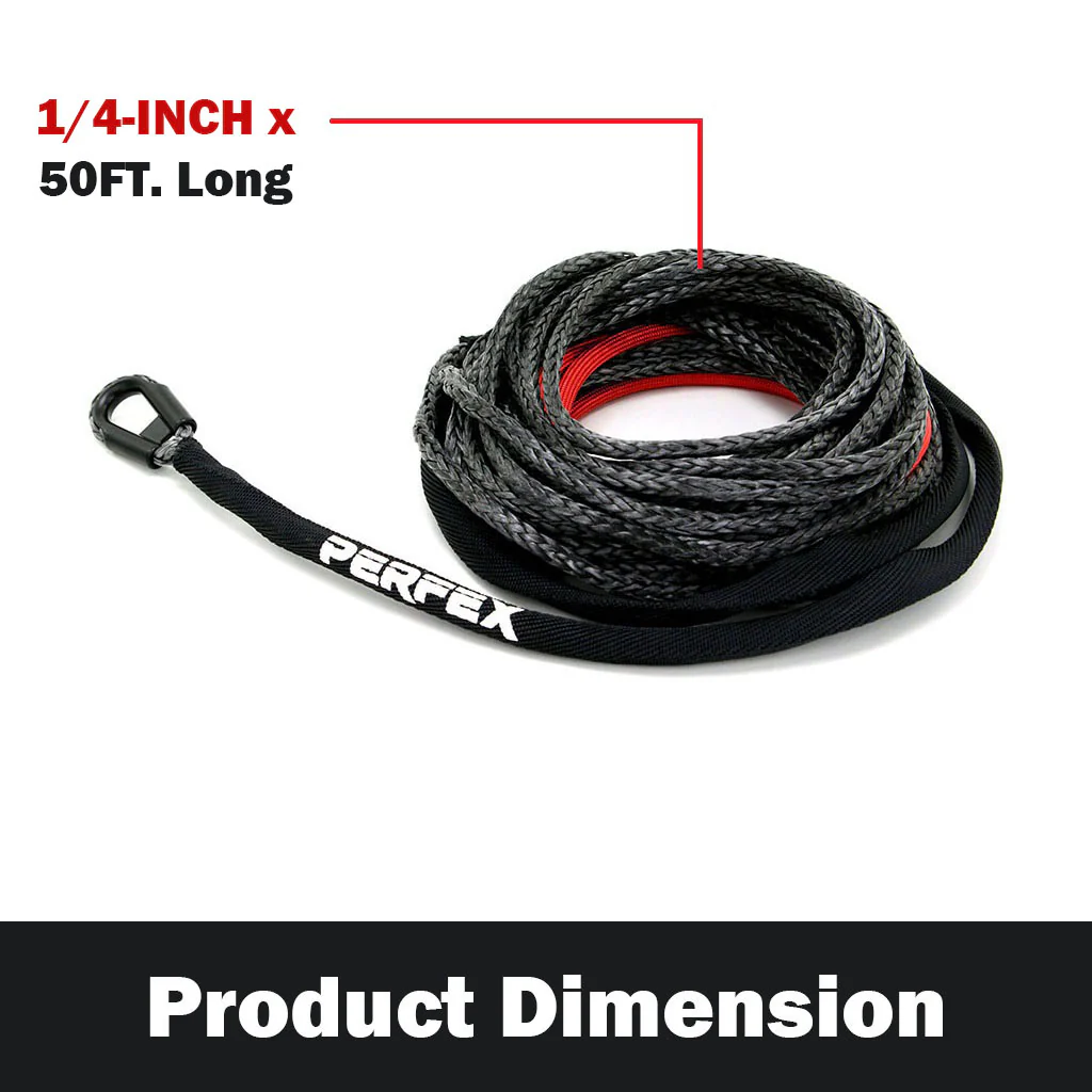 Synthetic Winch Rope for UTV's (up to 7,500lbs) - Image 2