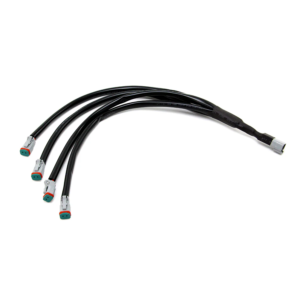 Universal Quad-Splitter Cable for LED Light Bars & Cubes